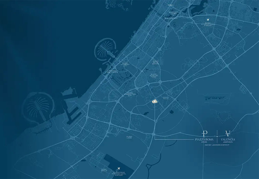 valencia at damac logoon map