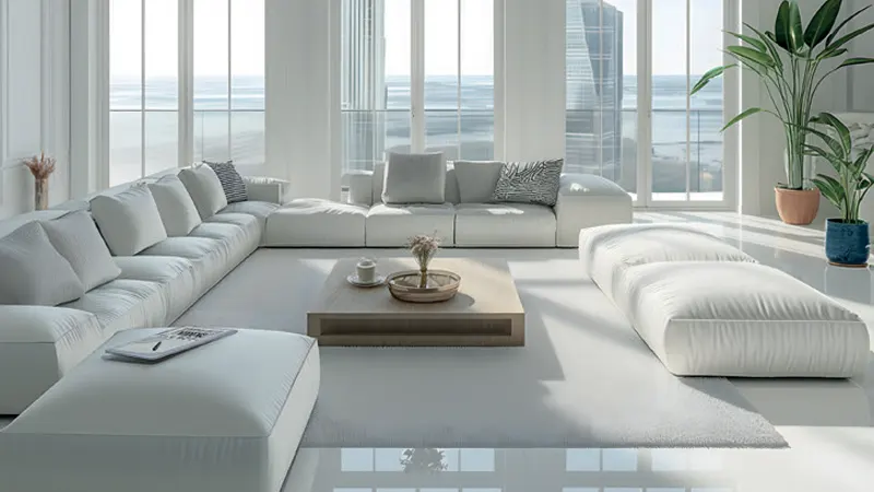 wide living room